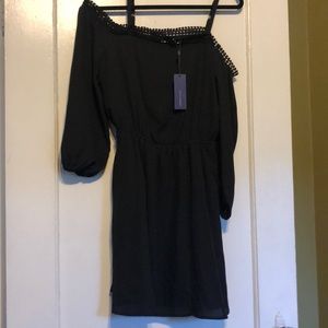 NWT Rebecca Minkoff cold shoulder dress sz4,